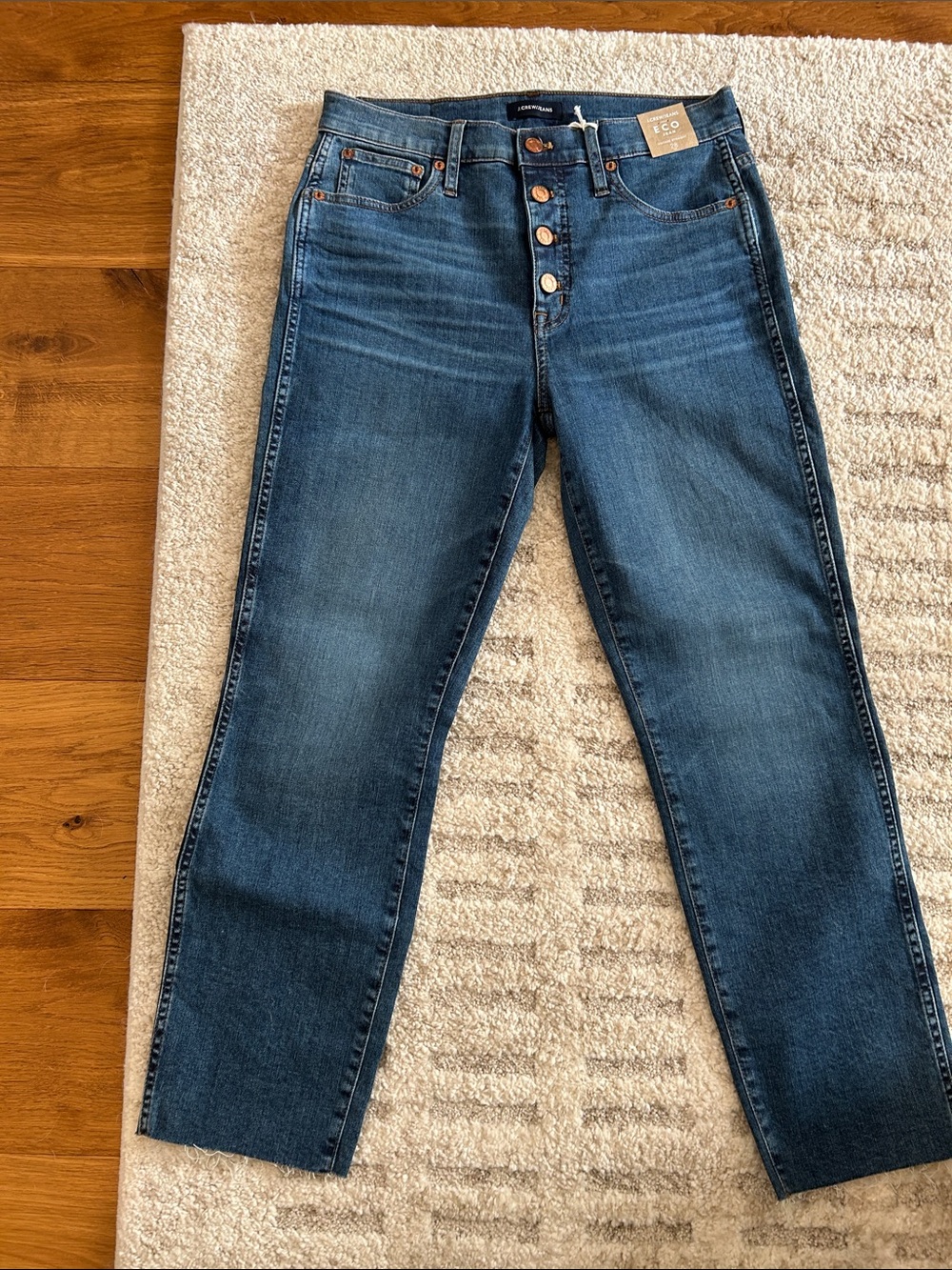 J. Crew Eco Jean vintage straight Button Fly